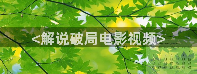 上海西瓜：<解说破局电影视频>